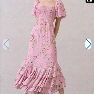 Yumi Kim Pink Smocked Dress